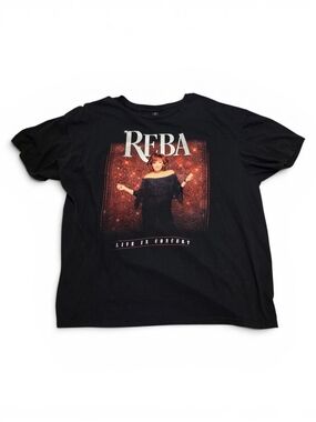 Reba Live In Concert Black Graphic T-Shirt